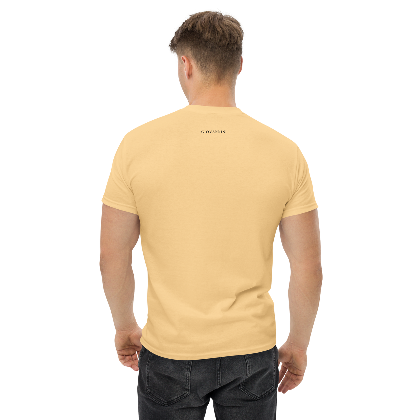 Unisex Classic Tee with Geometric Cross & YESHUA in Hebrew Pronunciation
